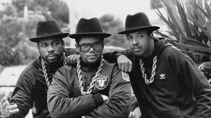 Poster Run Dmc Rap Group Joseph Simmons Darryl Mcdaniels Jason Mizel Bw sl951 (Plastic Large Wall Poster, 36x24 Inches, Multicolor) Fine Art Print