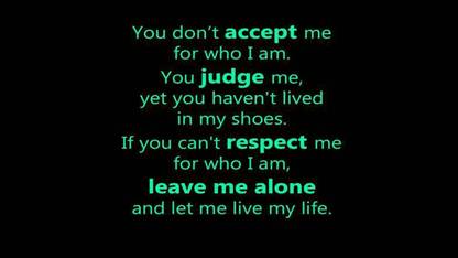 Poster Leave Me Alone Quote sl622 (Plastic Large Wall Poster, 36x24 Inches, Multicolor) Fine Art Print