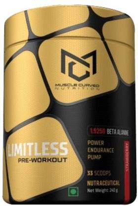 muscle curved LIMITLESS PRE-WORKOUT (ORANGE) Energy Bars