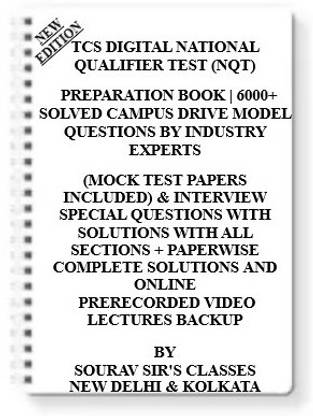 Tcs Digital National Qualifier Test (Nqt) Preparation Book | 6000+ Solved Campus Drive Model Questions By Industry Experts (Mock Test Papers Included) & Interview Special Questions With Solutions