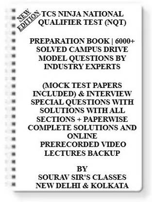 Tcs Ninja National Qualifier Test (Nqt) Preparation Book | 6000+ Solved Campus Drive Model Questions By Industry Experts (Mock Test Papers Included) & Interview Special Questions With Solutions