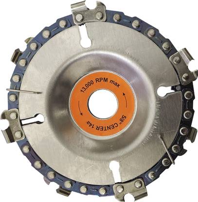 Inditrust Angle Grinder Chain Disc with 5/8 inch Arbor center Wood Cutter Rotary Tool