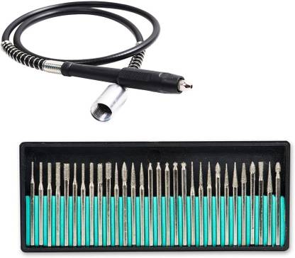 Digital Craft Rotary Tool Kit Mini Bit 3.2mm30Pc Diamond Burs 6pc HSS Rotary Burs Rotary Tool