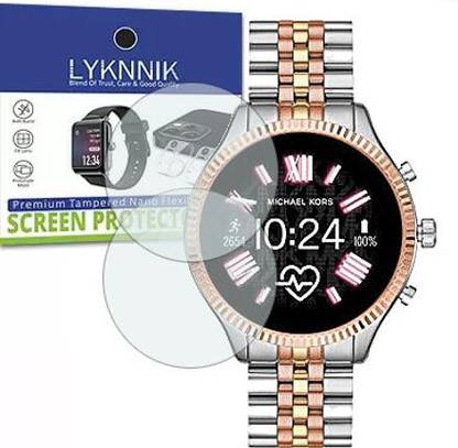LYKNNIK Screen Guard for MICHAEL KORS Lexington2 MKT-5080 Watch