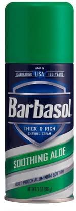 Barbasol Shave Cream 7 Ounce (Soothing Aloe, Pack of 1)