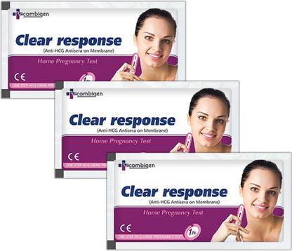 Clear Response Home One Step Urine HCG Pregnancy Test Kit