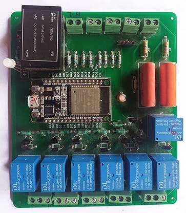 Donube WiFi Switchboard Circuit Alexa Enabled (3 Lights +1 Fan Regulator+1 Socket) 1  Socket Extension Boards