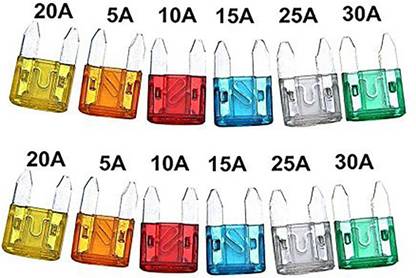 Crispy Deals -New trends Car Mini Blade Fuse Small Fuses [5,10,15,20,25,30 Amp] (Set of 12) Vehicle Fuse