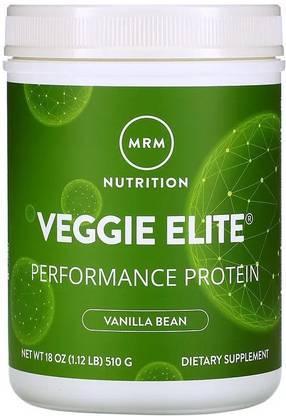 Now Foods MRM, Veggie Elite Performance Protein, Vanilla Bean, 1.12 lb (510 g)