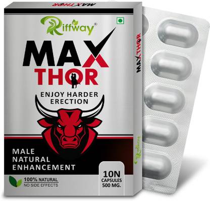 Riffway Max Thor Natural Supplement For Longer Larger Erection & Power