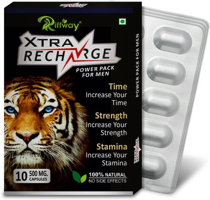 Riffway Xtra Recharge Natural Solution | Improves Arousal Stamina Duration Vitality