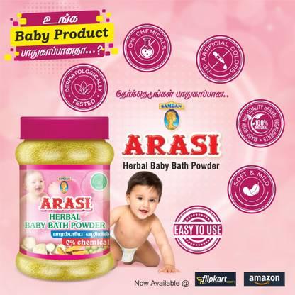 ARASI Herbal Baby Bath Powder ( Body Wash powder) 400 Grams