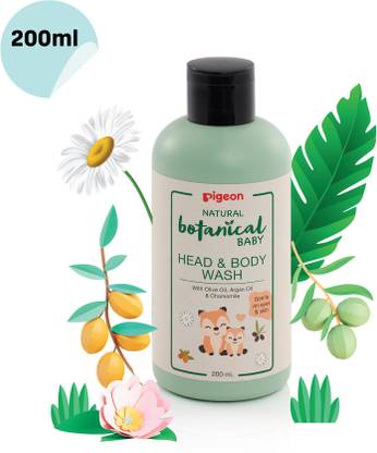 Pigeon NATURAL BOTANICAL BABY HEAD AND BODY WASH 200ML