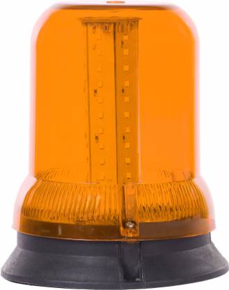 Allpartssource Amber Beacon Rotating Emergency Warning Light - 12/24 Volt for Universal Vehicle Car Reflector Light