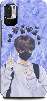 INTELLIZE Back Cover for Mi 10T ANIME BOY, BOY, ANIMATION, ATTITUDE BOY
