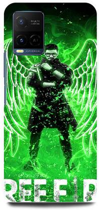 play fast Back Cover for Vivo Y21, V2111 FREE, FIRE, GAME, TEAM