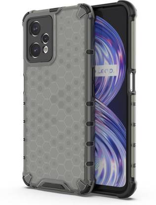Accessories Kart Back Cover for Realme 9 4G Edge to Edge Boom Honeycomb Transparent caes