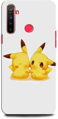 INTELLIZE Back Cover for Realme 5i PIKACHU, POKEMON, GAME, CARTOON, PIKACHU AND EEVEE,