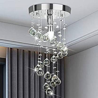 LightWave Crystal Ceiling Light 22 cm Yellow LED light Chandelier Chandelier Ceiling Lamp