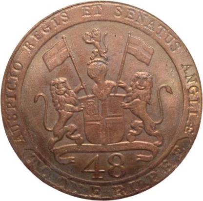 imperialshop 1/48 (1794) United East India Company Old and Rare Coin Medieval Coin Collection
