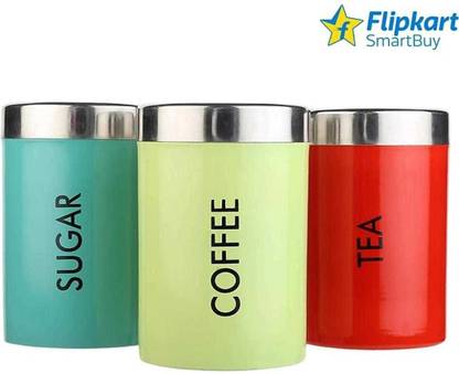 Flipkart SmartBuy Steel Tea Coffee & Sugar Container  - 800 ml