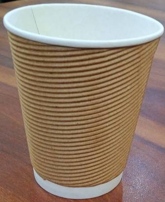 SSV Pack of 100 Paper Ripple Cup 200ml