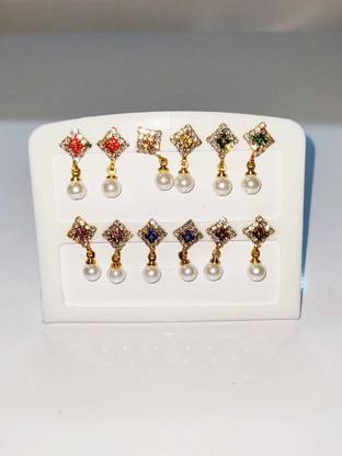 radha krishnam poshak /Laddu Gopal Kundal/Radha Rani Kundal /Set of 6 (Size 3no,4no,5no,6no) RK_774 Deity Ornament