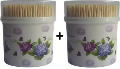 Divet Simple Wooden Toothpicks / Teeth Care Wooden Sticks with Dispenser Box