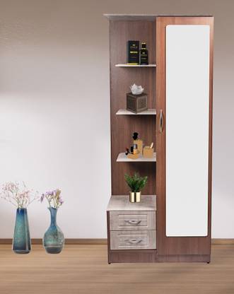 Swastik Furniture Engineered Wood Dressing Table With Storage Mirror and Drawer Engineered Wood Dressing Table