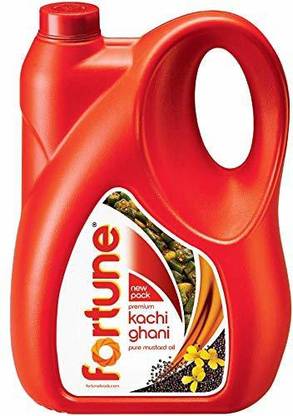 FORTUNE F Kachi Ghani Mustard Oil 5L Mustard Oil Can