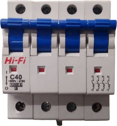 HI-FI Four Pole MCB B/C Series 10KA---PACK OF 3 910 147 MCB