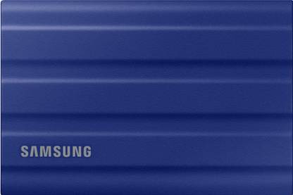SAMSUNG T7 Shield 1TB USB 3.2 Gen 2(10 Gbps),IP65 Rated,Speed upto 1050 MB/s,(MU-PE1T0R) 1 TB External Solid State Drive (SSD)