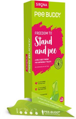PeeBuddy 40 Funnels Disposable Stand and Pee Female Urination Device for Women Disposable Female Urination Device