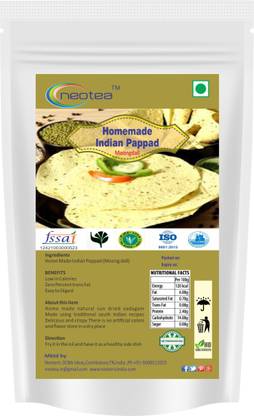 neotea Authentic Indian Papad (Moong dal)