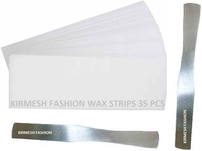 KIRMESH FASHION 35 Wax strip with 2 Wax steel spatula Beauty Non-woven Waxing Strips Strips