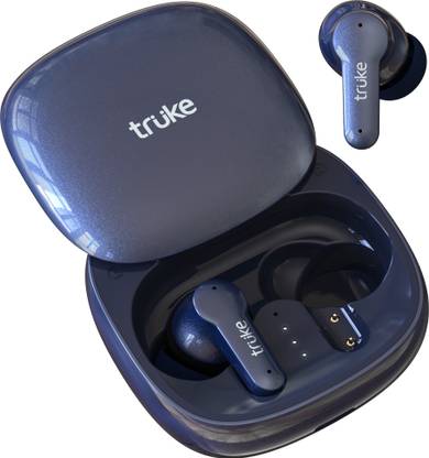 truke Buds S2 with 48H Playtime, Quad Mic ENC, Instant Slide Pairing, 20 EQ Modes Bluetooth