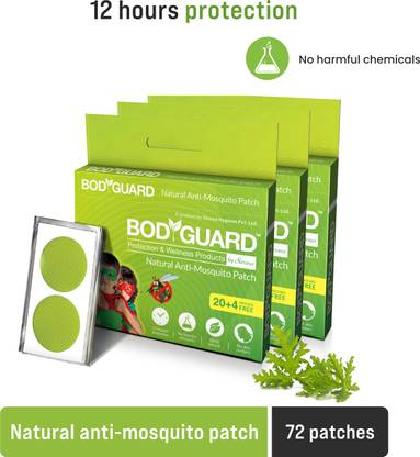 BodyGuard Natural Anti Mosquito Repellent Patches with 12 Hours Protection