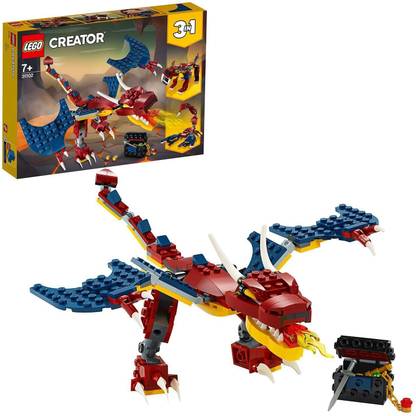 Lego Building Blocks LEGO 31102 Creator 3in1 Fire Dragon - Tiger