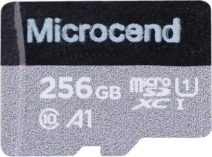 Microcend sdcard-256gb enhanced 256 GB MicroSDXC Class 6 95 MB/s  Memory Card Compatible with Camera, Computer, Mobile