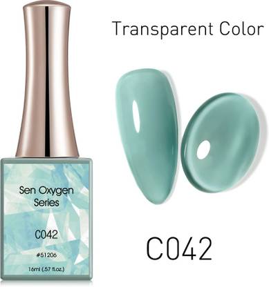 Canni 16ml Cold Gray Series Transparent Color Nail Gel Polish Need UV Lamp to Cure C042