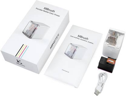 Max Plus | MBrush Mini Handheld Inkjet Printer | WiFi | Portable | Chargeable | HANDHELD INKJET PRINTER