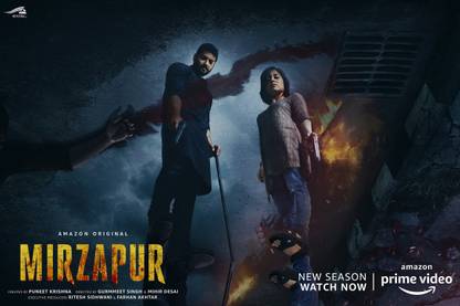 Mirzapur Web Series Poster Multicolor Photo Paper Print Poster Photographic Paper