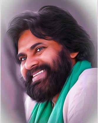Pawan Kalyan Poster Multicolor Photo Paper Print Poster Photographic Paper