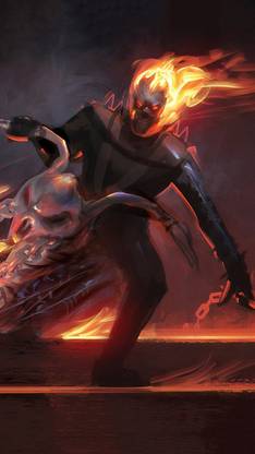 Ghost Rider Multicolor Photo Paper Print Poster Photographic Paper