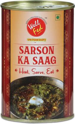 Well Fed Sarson Ka Saag | Ready to Eat | Just Heat and Eat | Serves 3 | 450 g