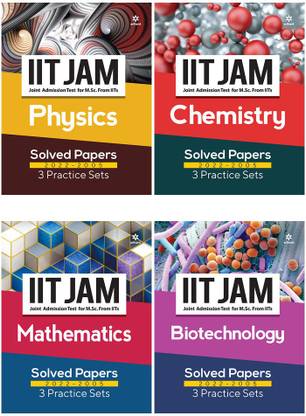 IIT JAM Physics,Chemistry,Maths Sloved Papers & Practice Sets (Set Of 3 Books)