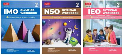 Class 2 : International Mathematics Olympiad+National Science Olympiad+International English Olympiad (IMO,NSO,IEO) (SET OF 3 BOOKS)