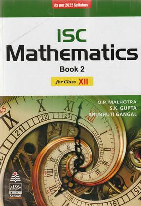 Isc Mathematics Class 12 S Chand School Books
