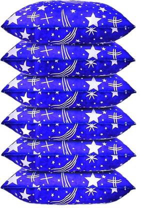 ERANC LUXURY Polyester Fibre Abstract Sleeping Pillow Pack of 6