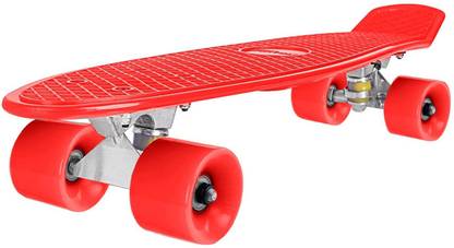 Strauss Cruiser Penny Board, (Red) 6 inch x 22 inch Skateboard
